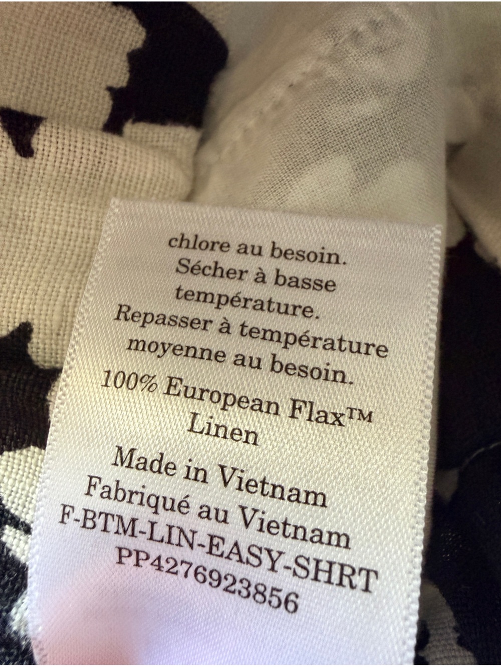 Everlane Linen Easy Shorts Floral Black White Medium European Flax Chic - Picture 8 of 11